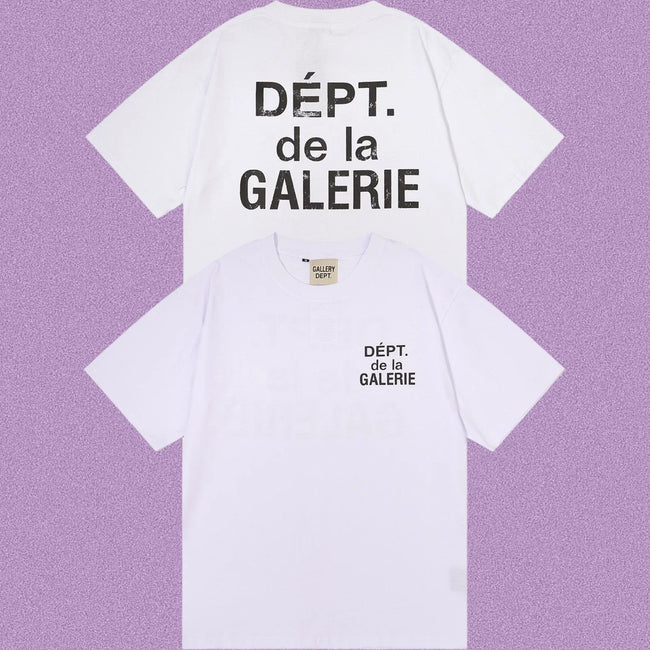 Gallery Dept. DÉPT. de la GALERIE Short Sleeve T-Shirt - White/Black Hover Image