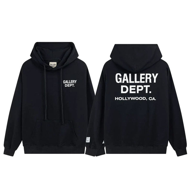 Gallery Dept Hollywood CA Black Hoodie Hover Image