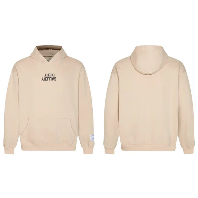 Gallery Dept. Beige Logo Hoodie Hover Image