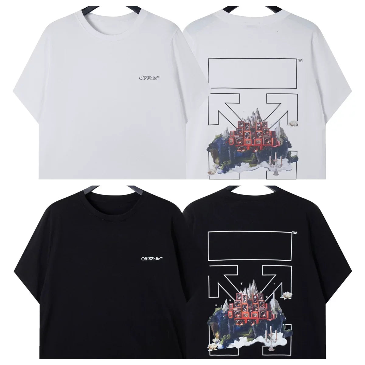 Off-White City Building Arrow Graphic Short Sleeve T-Shirt