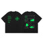 Off-White Green Tech Diagram Arrow Cross Print Short Sleeve T-Shirt