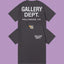 Gallery Dept. Hollywood Logo Short Sleeve T-Shirt - Dark Grey/White