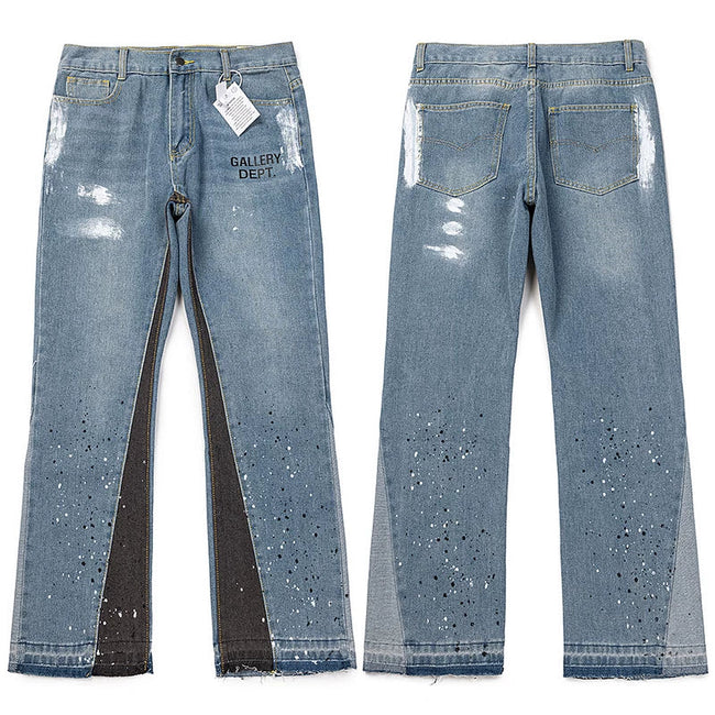 Gallery Dept. Vintage Wash Flared Denim Jeans Hover Image