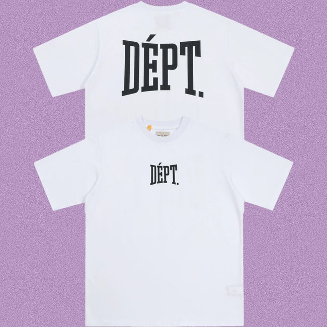 Gallery Dept. Arch Logo Short Sleeve T-Shirt - White/Black Hover Image