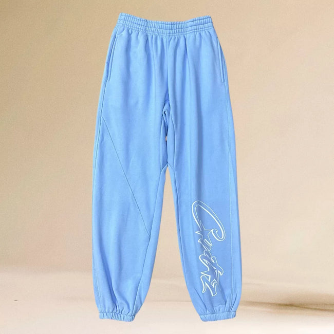 Corteiz Signature Script Heavyweight Sweatpants blue Hover Image