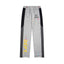 Gallery Dept. "DEPT. de la GALERIE" Vertical Logo Paint Splatter Contrast Panel Sweatpants - Heather Grey