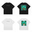 Off-White Teal Framed Artwork Print Short Sleeve T-Shirt