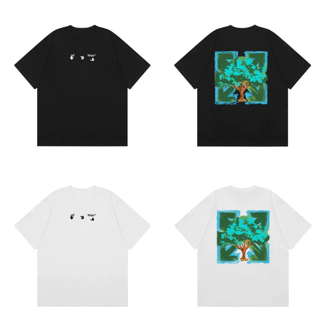 Off-White Teal Framed Artwork Print Short Sleeve T-Shirt Hover Image