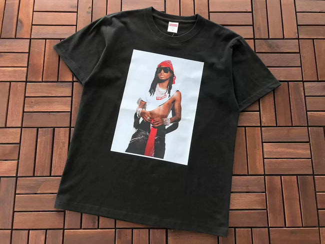 Supreme Playboi Carti Graphic T-Shirt Black Hover Image