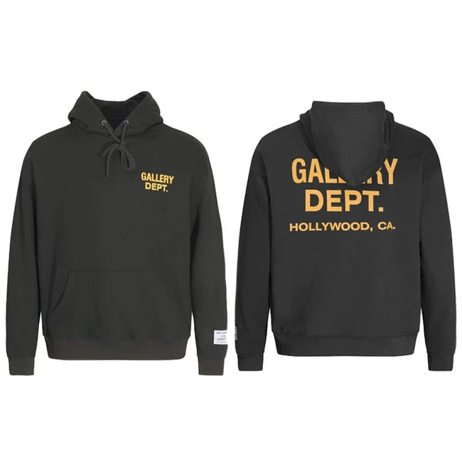 Gallery Dept. Yellow Logo Hoodie Hover Image