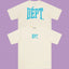 Gallery Dept. Arch Logo Short Sleeve T-Shirt - Cream/Cyan