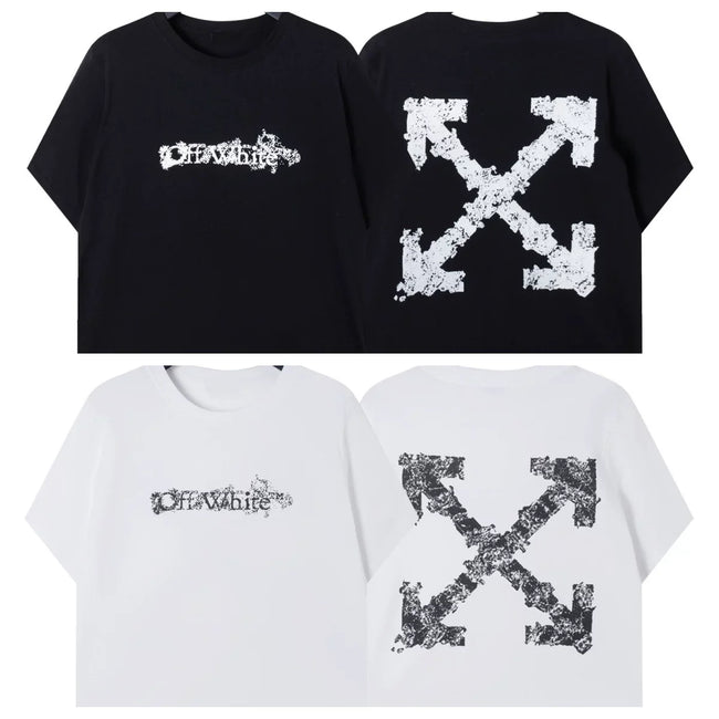 Off-White Floral Arrow Cross Print Short Sleeve T-Shirt Hover Image