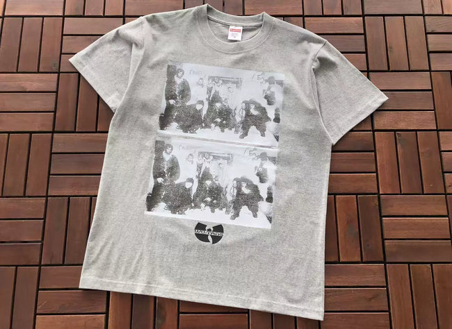 Supreme Wu-Tang Collaborative T-Shirt Heather Grey Hover Image