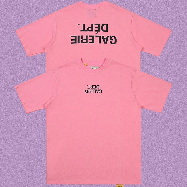Gallery Dept. Inverted Galerie Dépt. Short Sleeve T-Shirt - Pink Hover Image