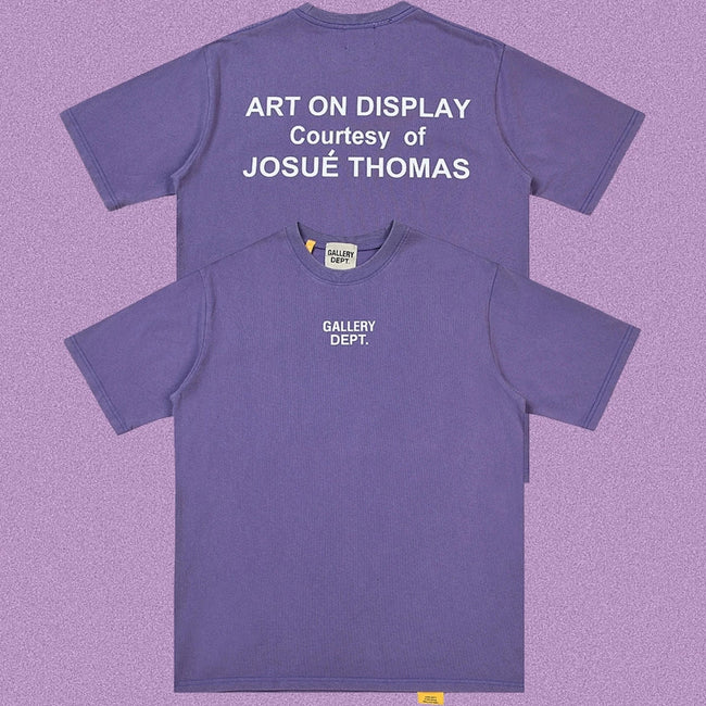 Gallery Dept. Art On Display Short Sleeve T-Shirt - Purple Hover Image