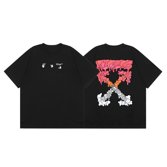 Off-White Gradient Melt Heart Arrow Cross Print Short Sleeve T-Shirt Hover Image