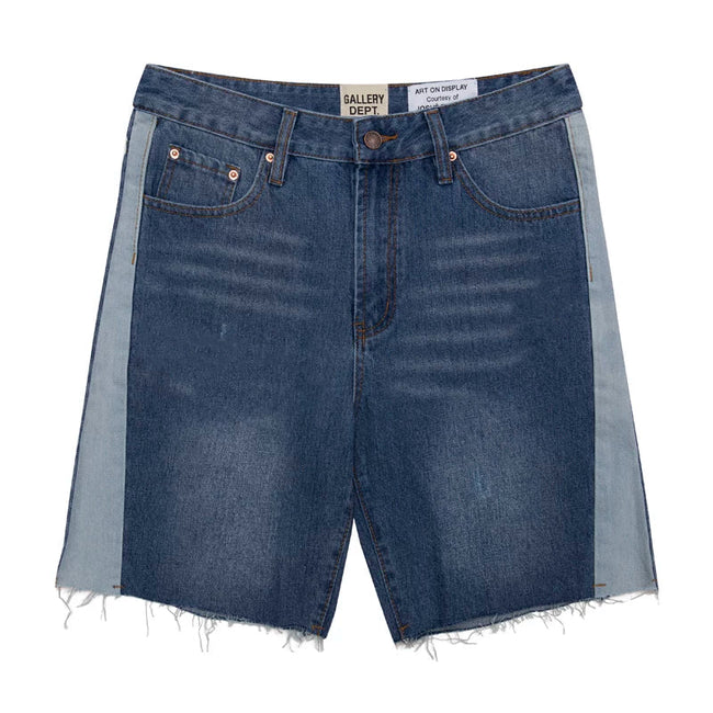 Gallery Dept. Contrast Side Panel Denim Shorts Hover Image