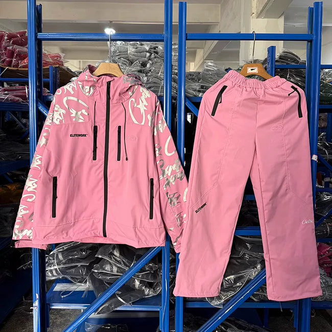 Corteiz Devil's Island Stormtrooper Waterproof Pants Pink Main Image