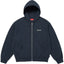 Supreme Small Box Logo Hooded Zip-Up Sweatshirt - Navy