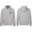 Gallery Dept Heather Grey Navy Blue Logo Full Zip Up Hoodie
