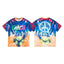 Gallery Dept. Tie-Dye Miami Peace Sign Short Sleeve T-Shirt - Blue/Orange