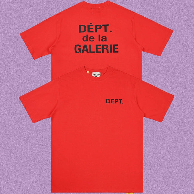 Gallery Dept. DÉPT. de la GALERIE Short Sleeve T-Shirt - Red/Black Hover Image
