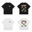 Off-White Graffiti Multicolor Arrow Cross Print Short Sleeve T-Shirt