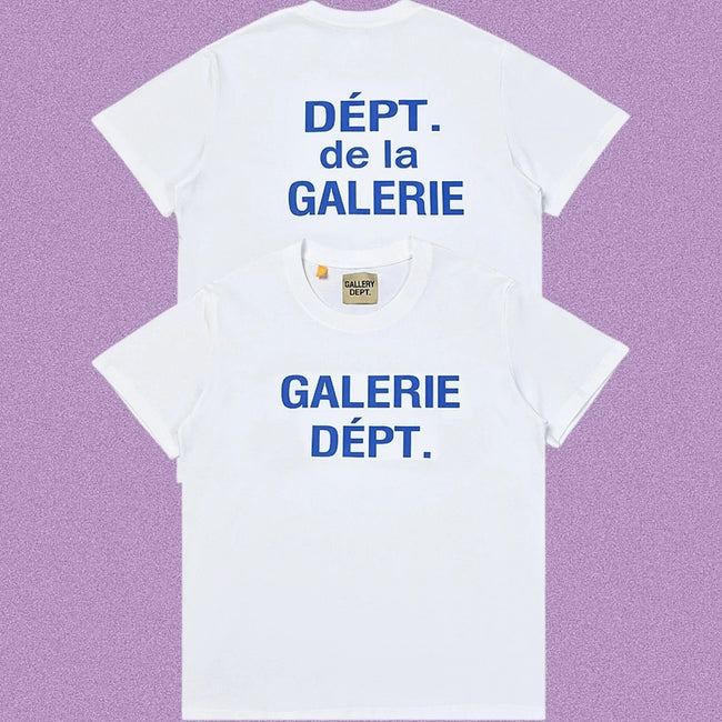 Gallery Dept. Galerie Dépt. Short Sleeve T-Shirt - White/Blue Hover Image