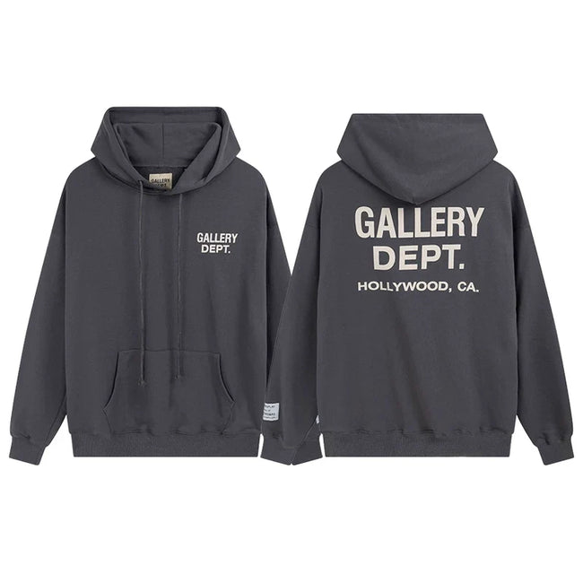 Gallery Dept Hollywood CA Charcoal Hoodie Hover Image