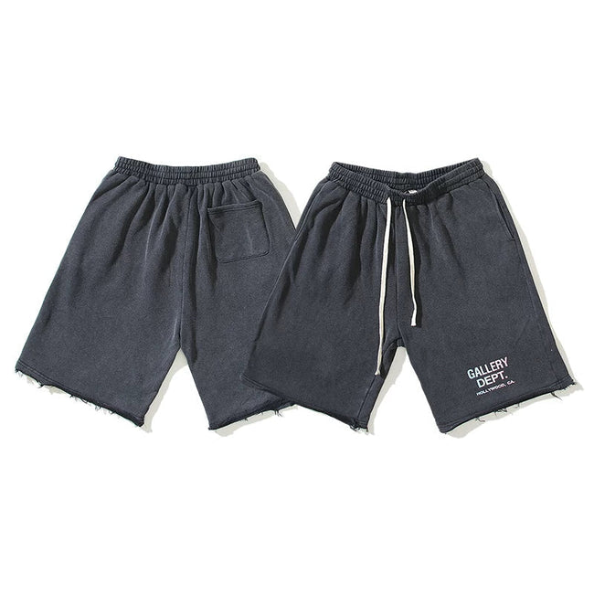 Gallery Dept. Gradient Logo Raw Hem Sweatshorts Hover Image