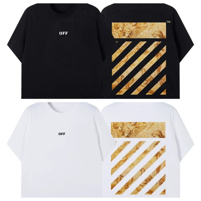 Off-White Marble Diagonal Arrow Print T-Shirt Hover Image