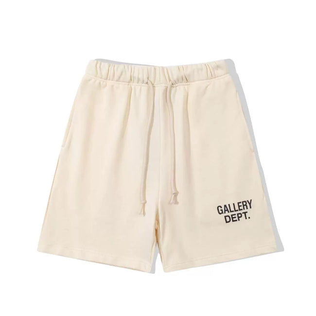 Gallery Dept. Logo French Terry Shorts - Cream Hover Image