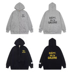 Gallery Dept. Back Logo Graphic Zip-Up Hoodie