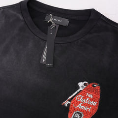 AMIRI Inspired Chateau Graphic Oversized T-Shirt | Vintage Washed Streetwear Tee