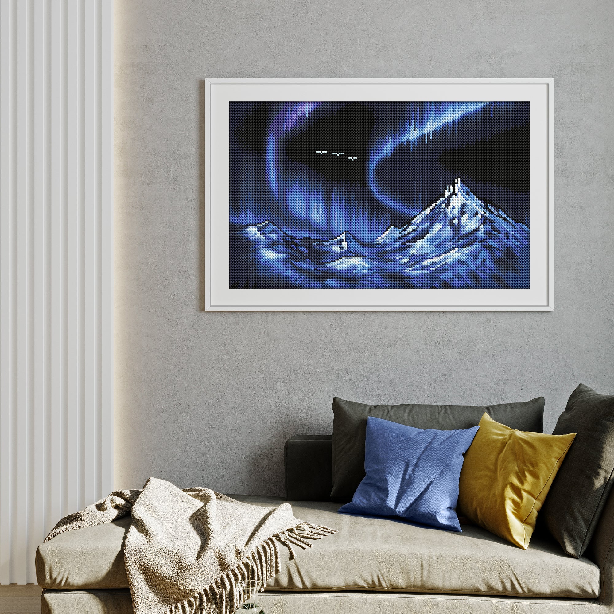 Blue Aurora Mountains