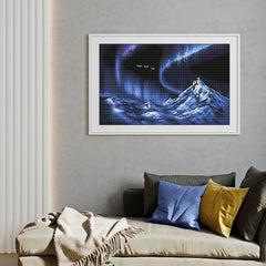 Blue Aurora Mountains