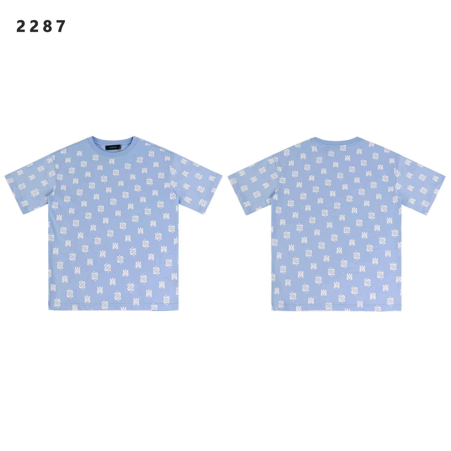 Vintage Monogram All Over Print Oversized T-Shirt – Streetwear Graphic Tee