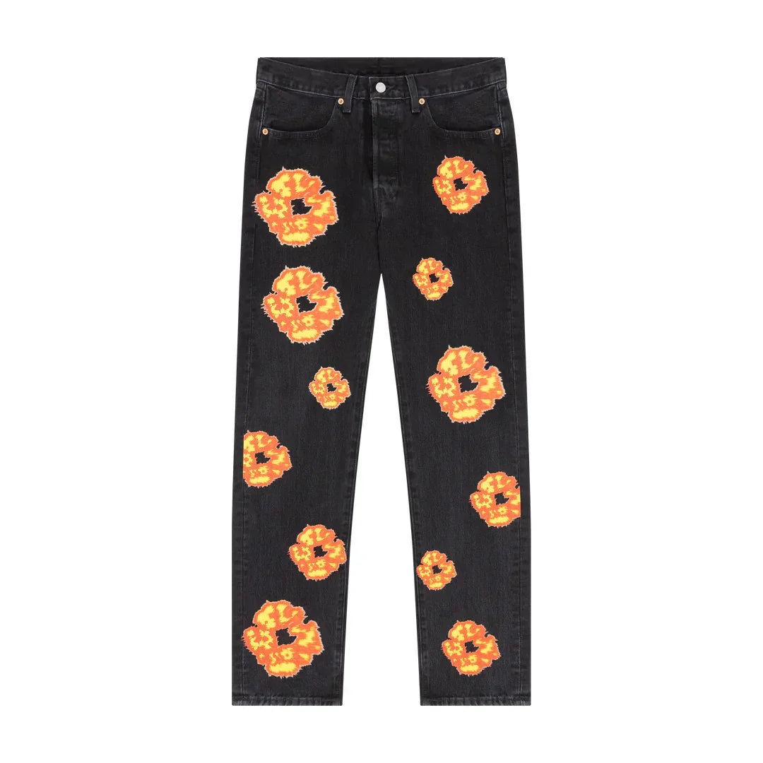 Denim Tears "Offset Tears" Black Jeans