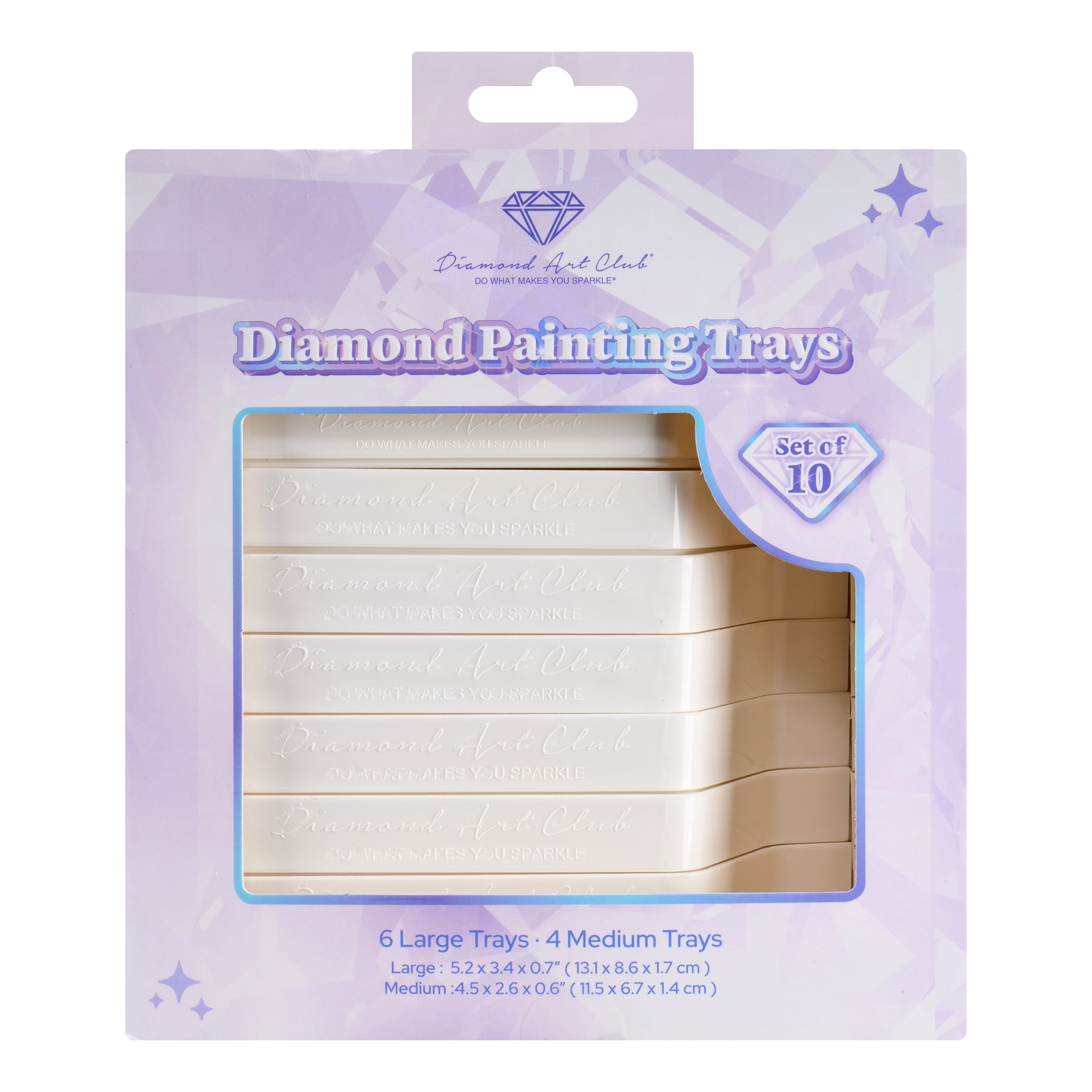 Diamond Painting Trays - 6 Large & 4 Medium (Set of 10)