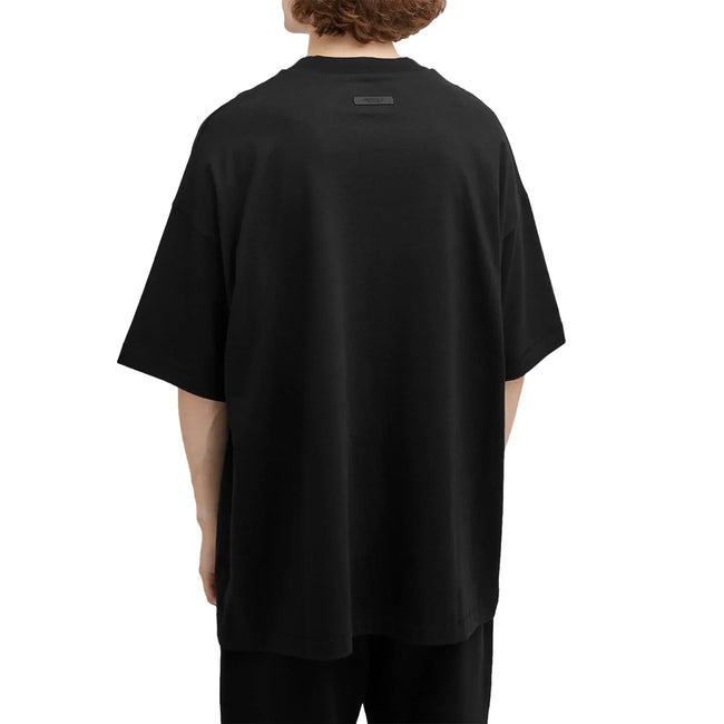 Fear Of God Essentials Jersey Crewneck Black T Shirt (FW24) Main Image