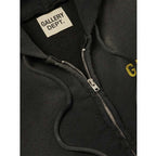Gallery Dept. Sun Faded Zip Up Hoodie Black