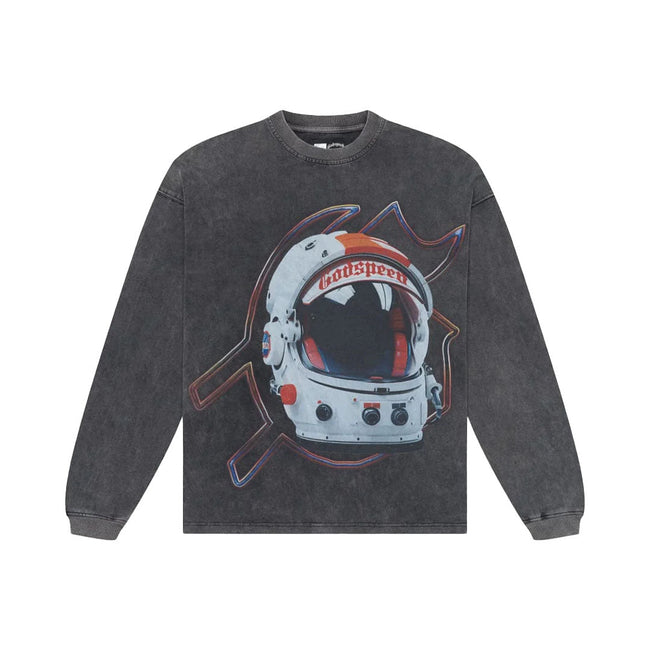 Godspeed Lift Off Grey Wash Long Sleeve Tee Hover Image