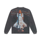 Godspeed Lift Off Grey Wash Long Sleeve Tee