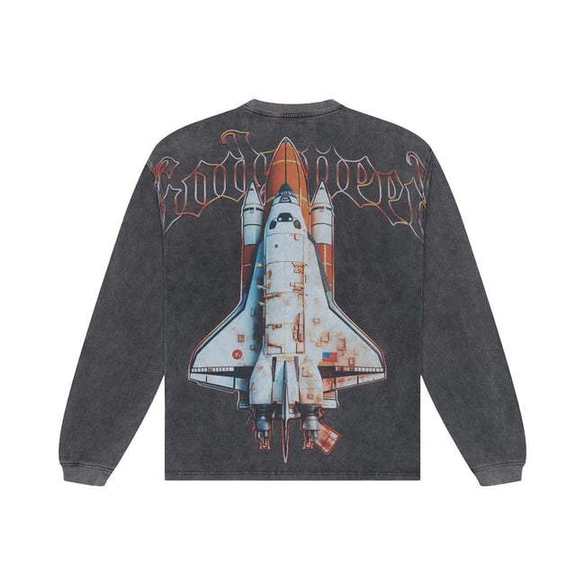 Godspeed Lift Off Grey Wash Long Sleeve Tee Main Image