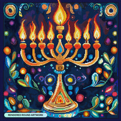 Lighted Menorah