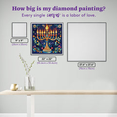 Lighted Menorah