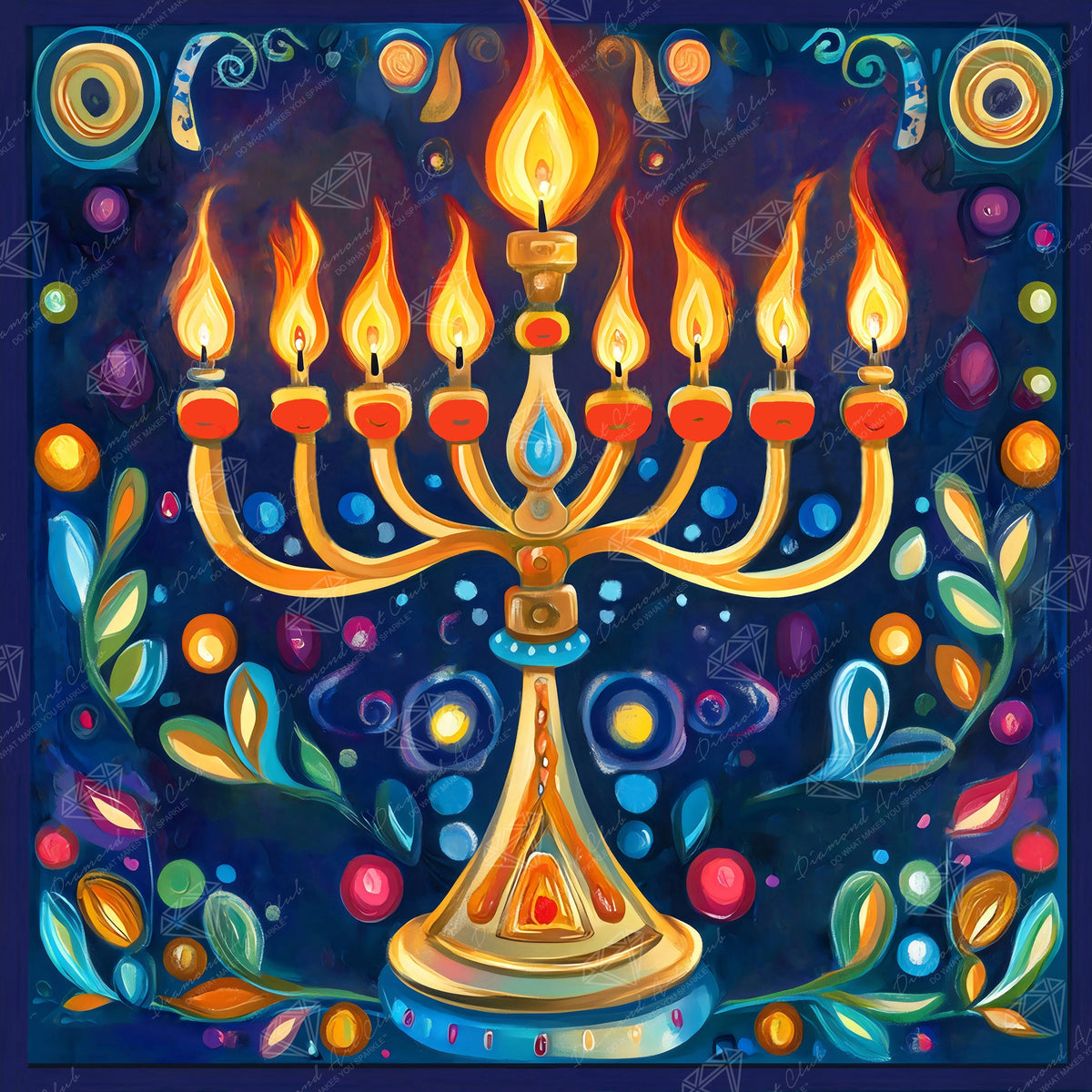 Lighted Menorah
