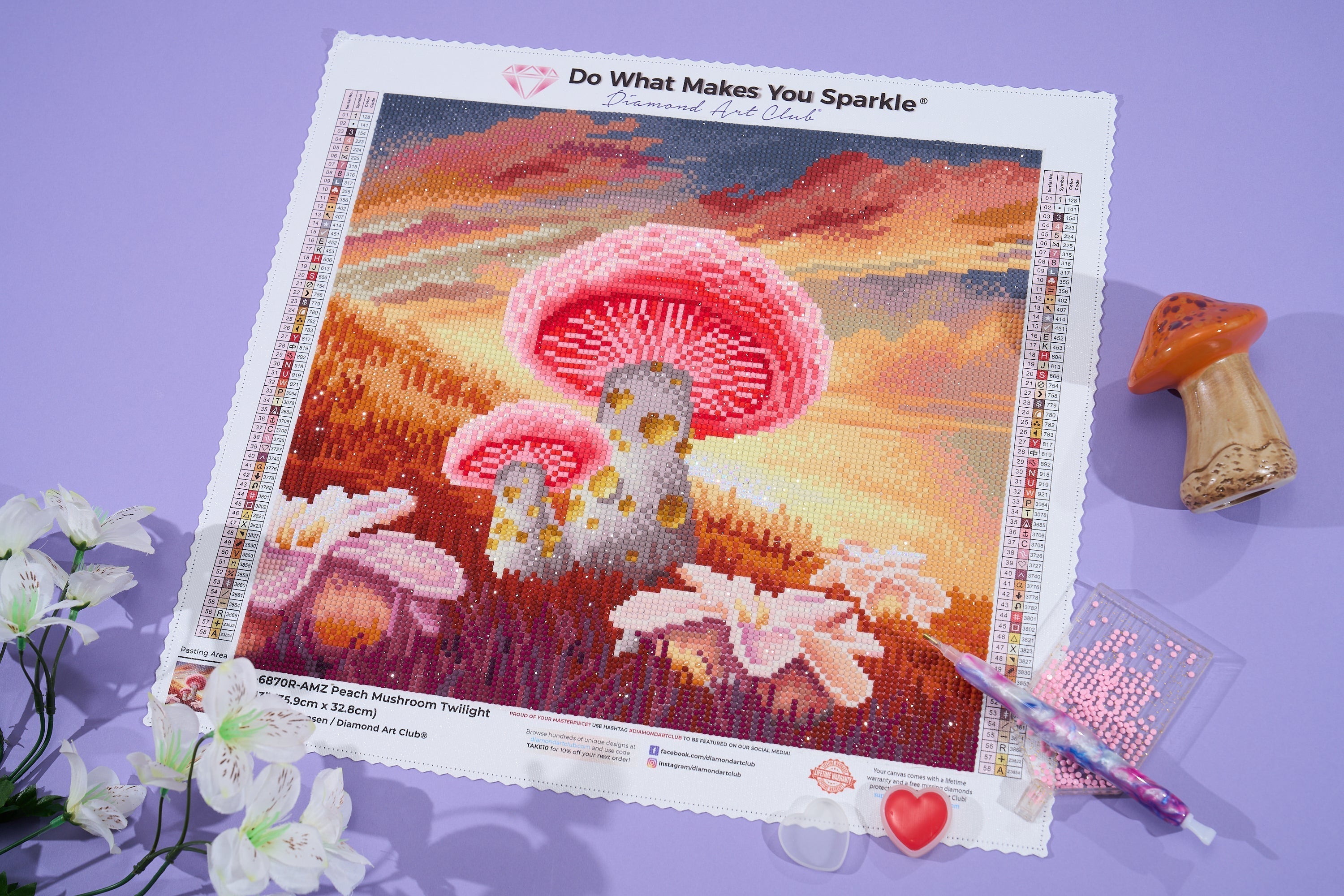 Peach Mushroom Twilight