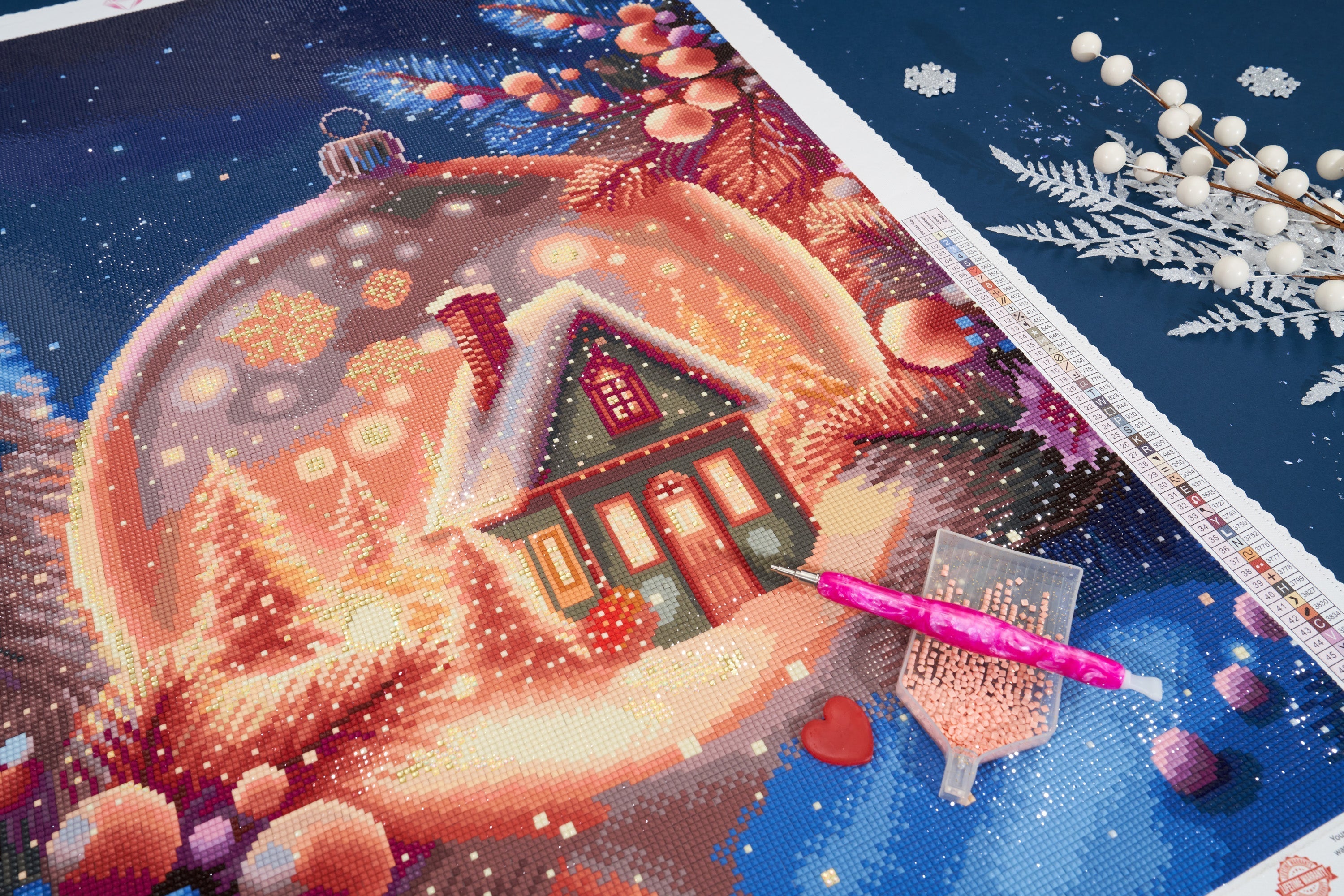 Snow Cabin Ornament