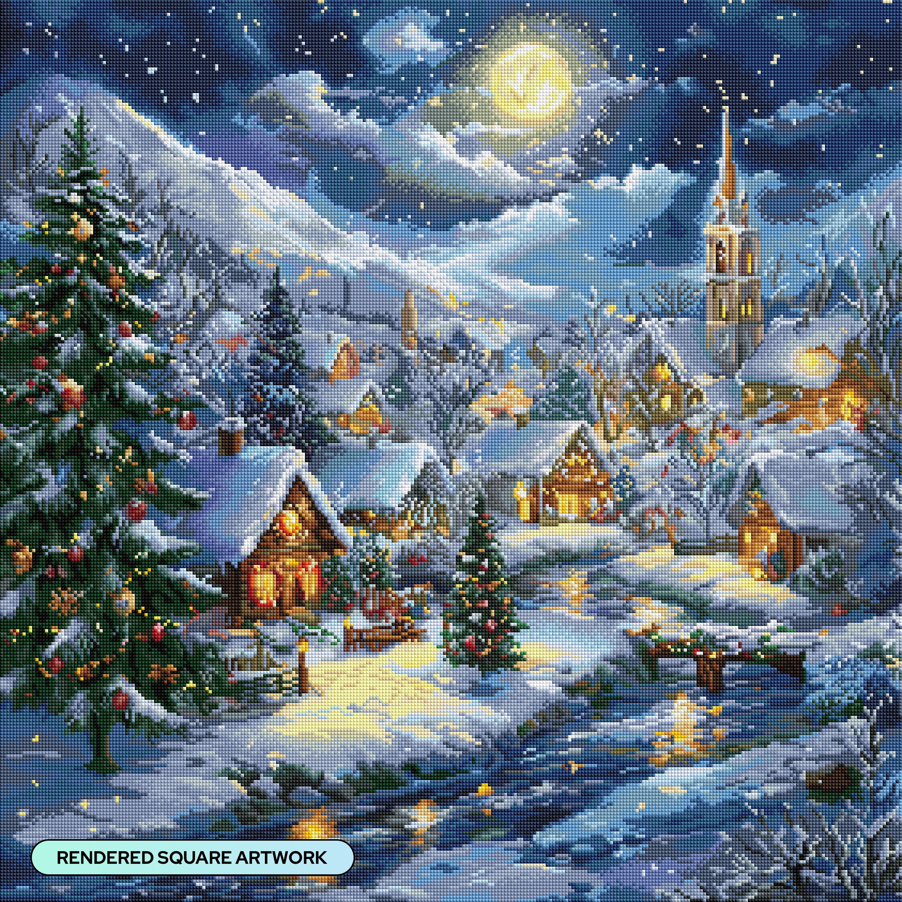Snow Covered Village